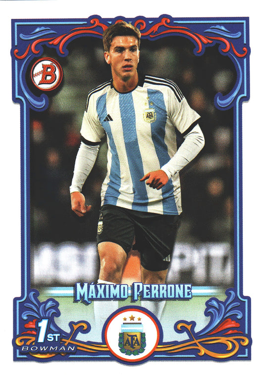 2023 Topps Argentina Fileteado Maximo Perrone 1st bowman #38 Argentina