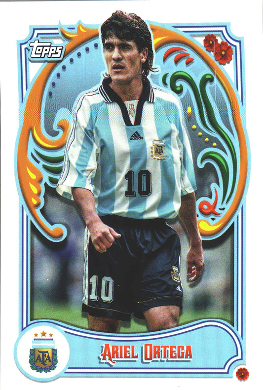 2023 Topps Argentina Fileteado Ariel Ortega #48 Argentina