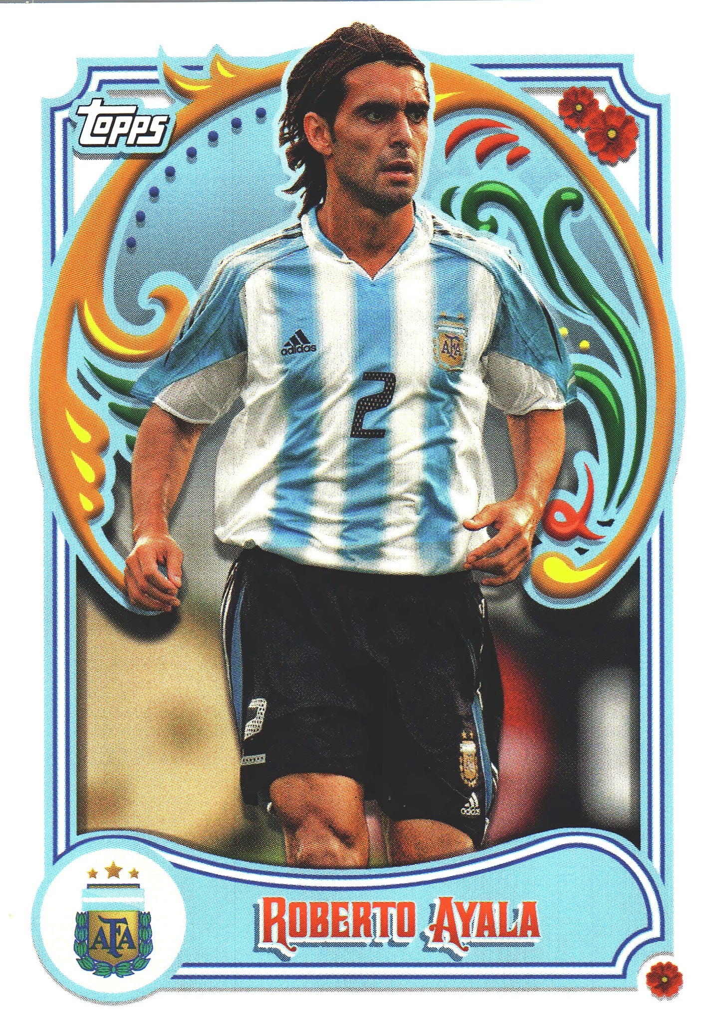 2023 Topps Argentina Fileteado Roberto Ayala #50 Argentina