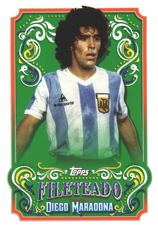 2023 Topps Argentina Fileteado Diego Maradona #FT-9 Argentina