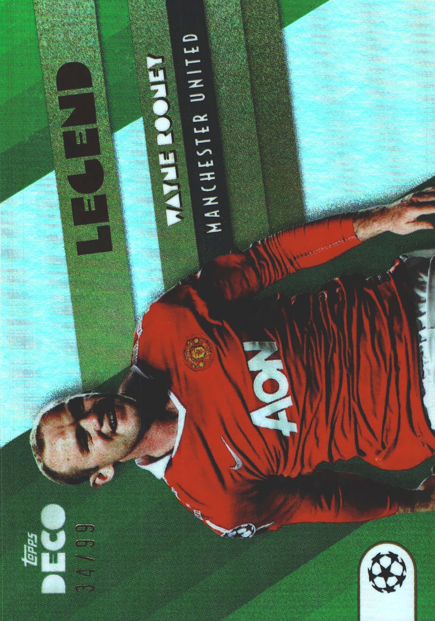 2022 Topps Deco UCC Wayne Rooney Legends Green /99 Manchester United