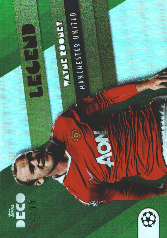 2022 Topps Deco UCC Wayne Rooney Legends Green /99 Manchester United