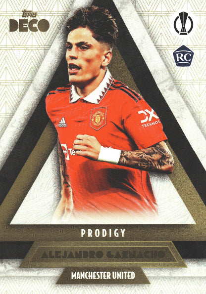 2022 Topps Deco UCC Alejandro Garnacho Prodigy RC Manchester United