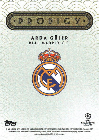 2023 Topps Deco UCC Arda Guler Prodigy Real Madrid