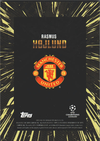 2023 Topps Gold x Whip UCC Rasmus Hojlund Manchester United
