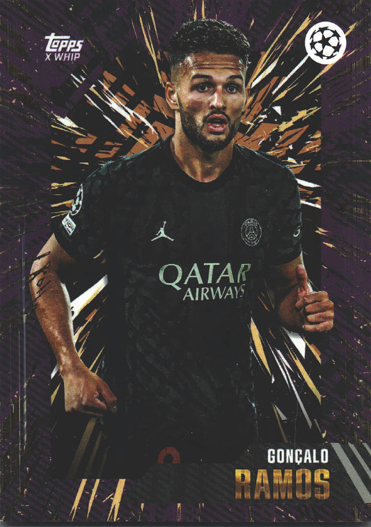 2023 Topps Gold x Whip UCC Goncalo Ramos Paris Saint Germain