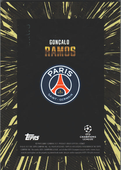 2023 Topps Gold x Whip UCC Goncalo Ramos Paris Saint Germain