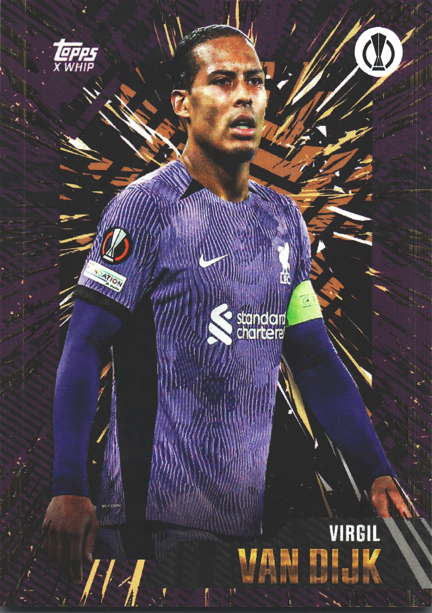 2023 Topps Gold x Whip UCC Virgil van Dijk Liverpool
