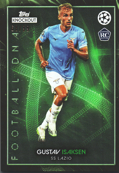 2023 Topps Knockout UCC Gustav Isaksen RC /99 Lazio Rome