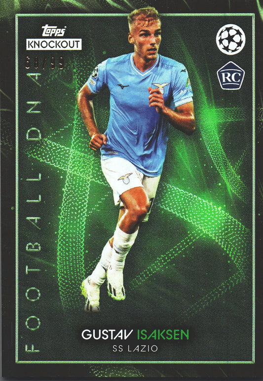 2023 Topps Knockout UCC Gustav Isaksen RC /99 Lazio Rome