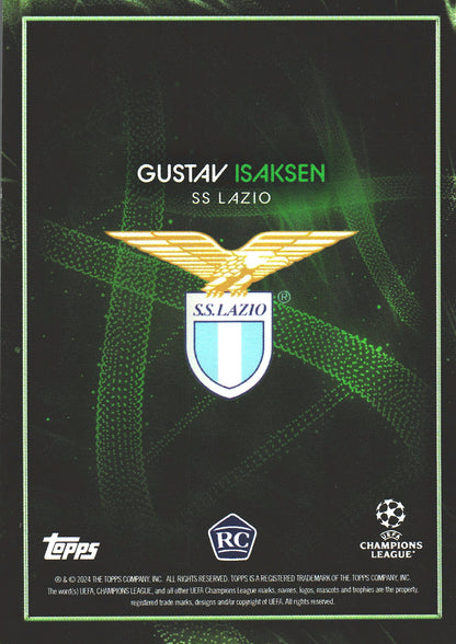 2023 Topps Knockout UCC Gustav Isaksen RC /99 Lazio Rome