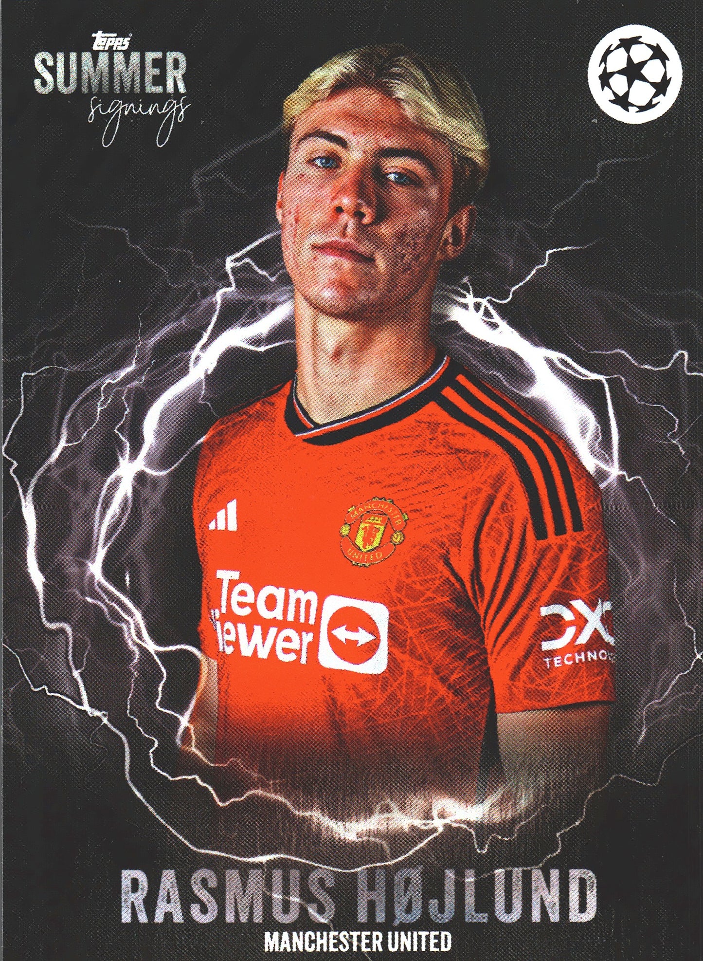 2023 Topps UCC Summer Signings Rasmus Hojlund The Future Manchester United