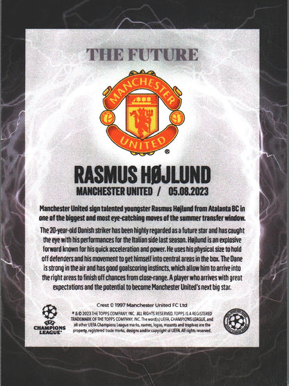 2023 Topps UCC Summer Signings Rasmus Hojlund The Future Manchester United
