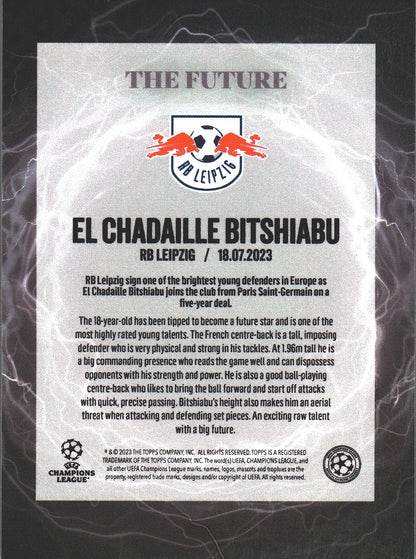 2023 Topps UCC Summer Signings El Chadaille Bitshiabu The Future RB Leipzig