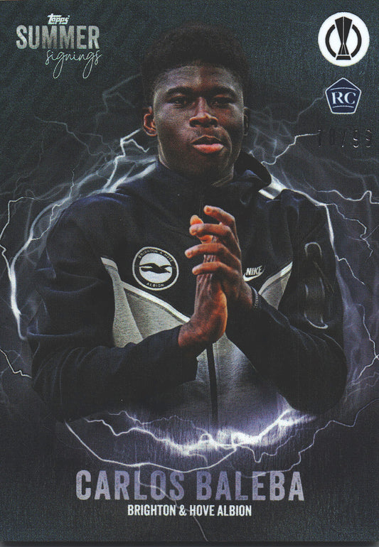 2023 Topps UCC Summer Signings Carlos Baleba RC The Future /99 Brighton