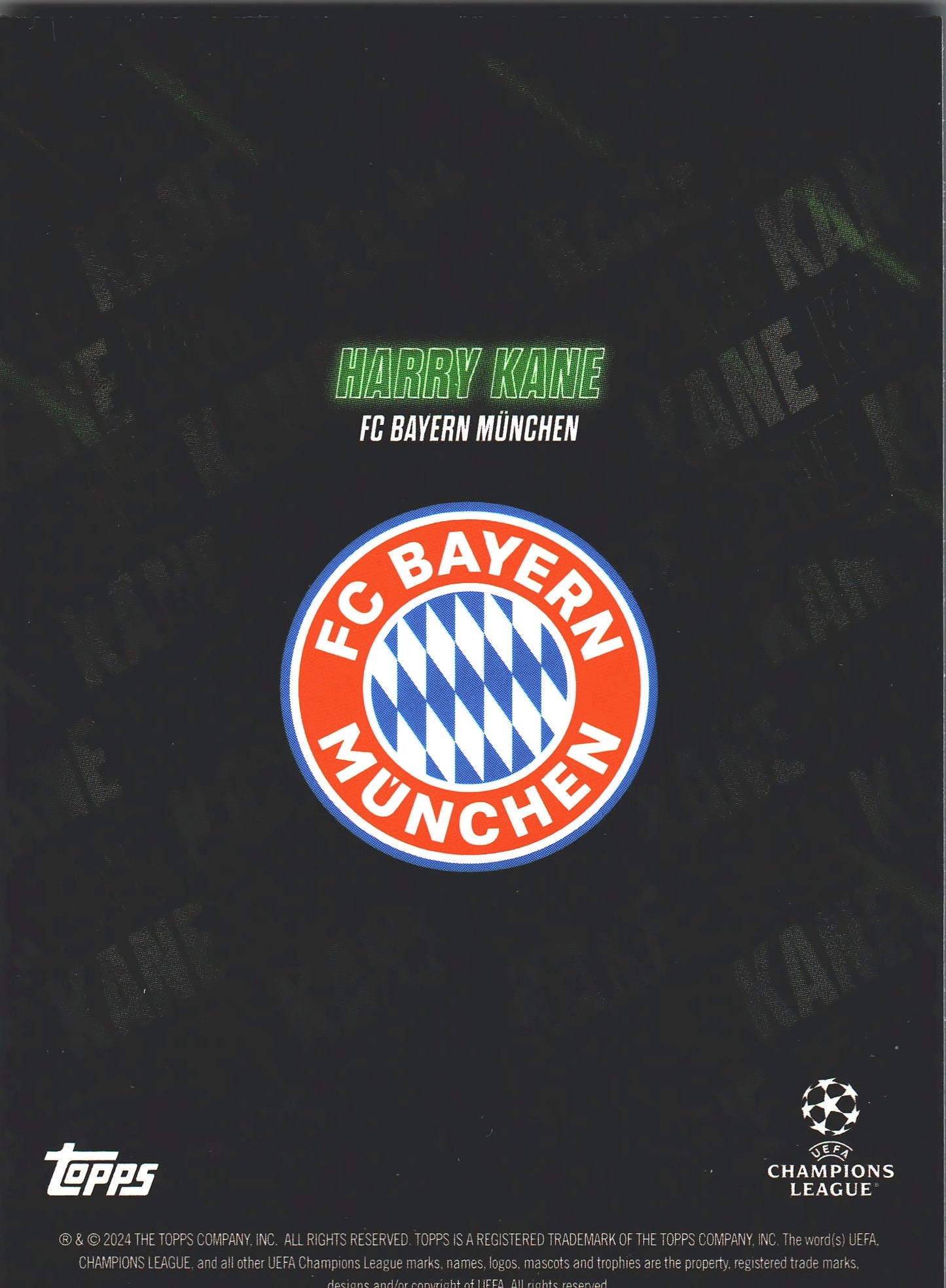 2023 Topps Showtime Harry Kane Bayern Munich