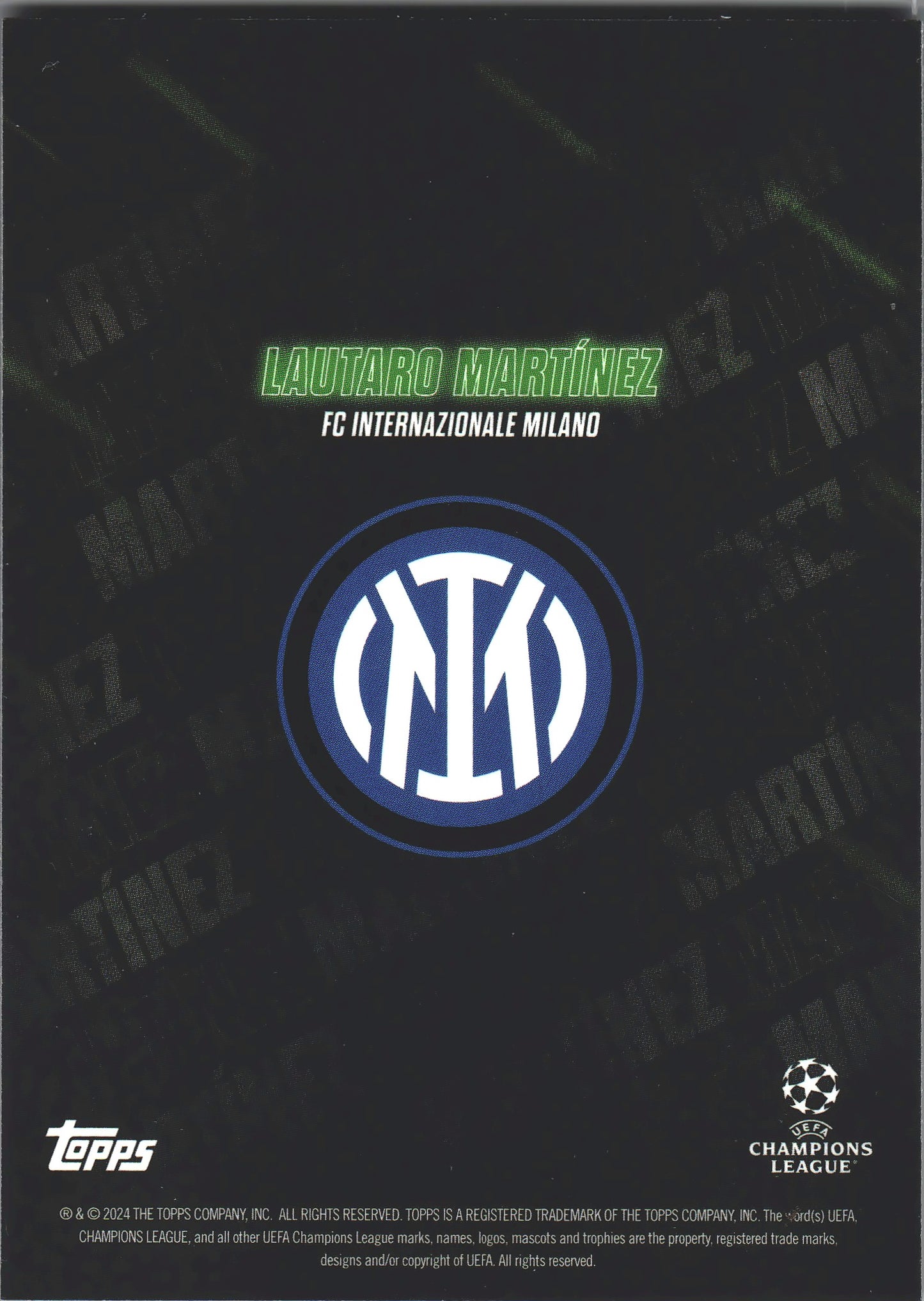 2023 Topps Showtime Lautaro Martinez Inter Milan