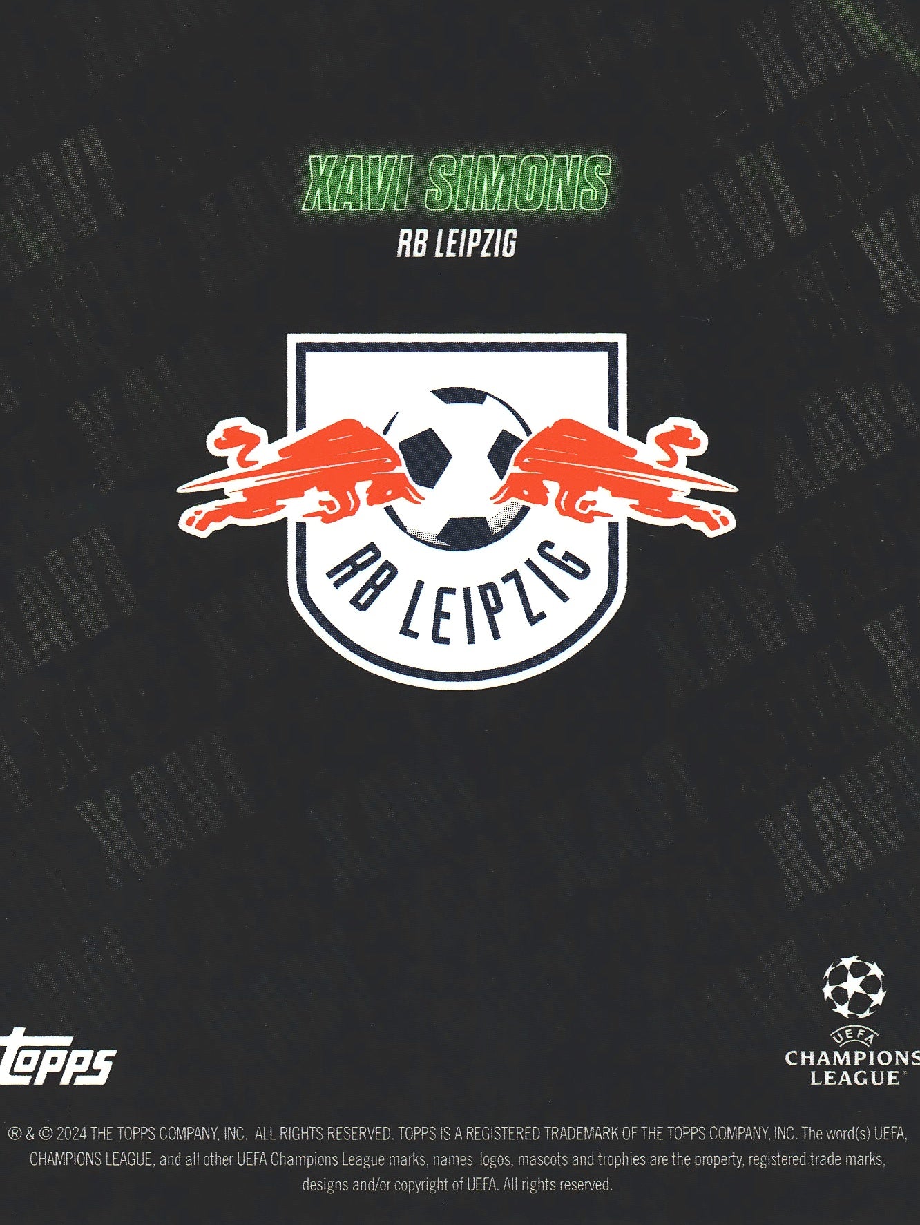 2023 Topps Showtime Xavi Simons RB Leipzig
