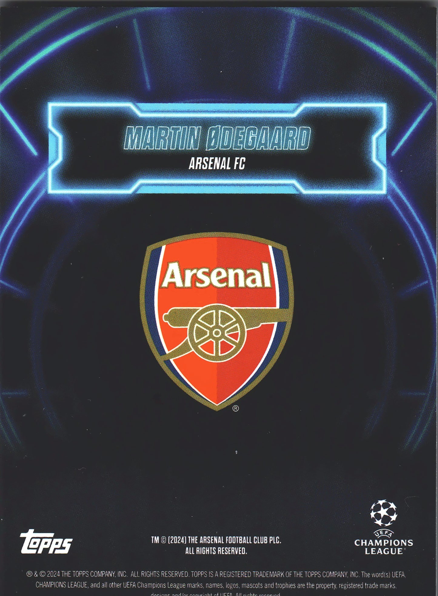 2023 Topps Showtime Martin Odegaard Show Up Arsenal