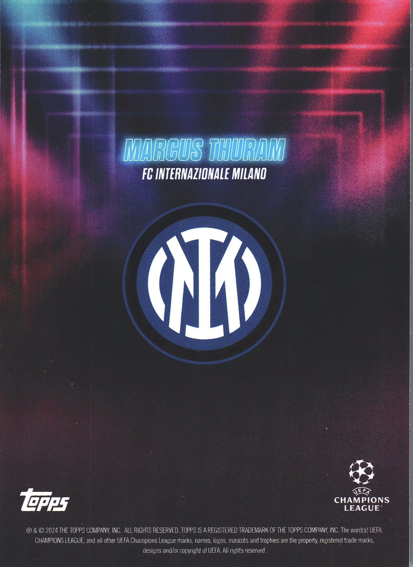 2023 Topps Showtime Marcus Thuram Inter Milan