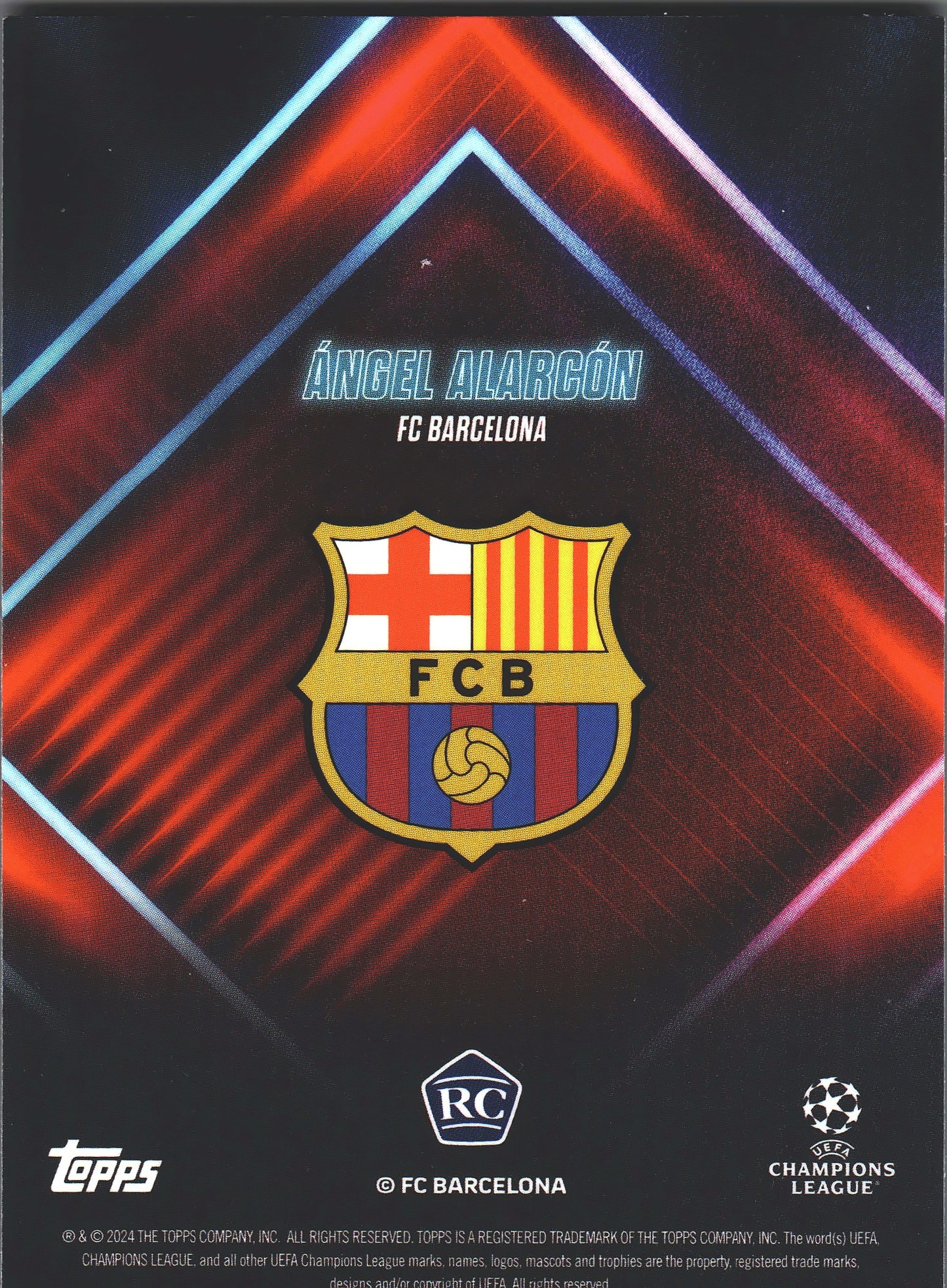2023 Topps Showtime Angel Alarcon RC FC Barcelone