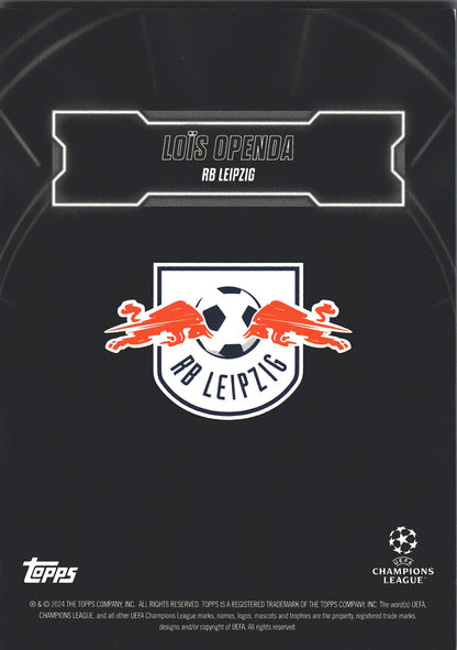2023 Topps Showtime Lois Openda Show Up Black /99 RB Leipzig