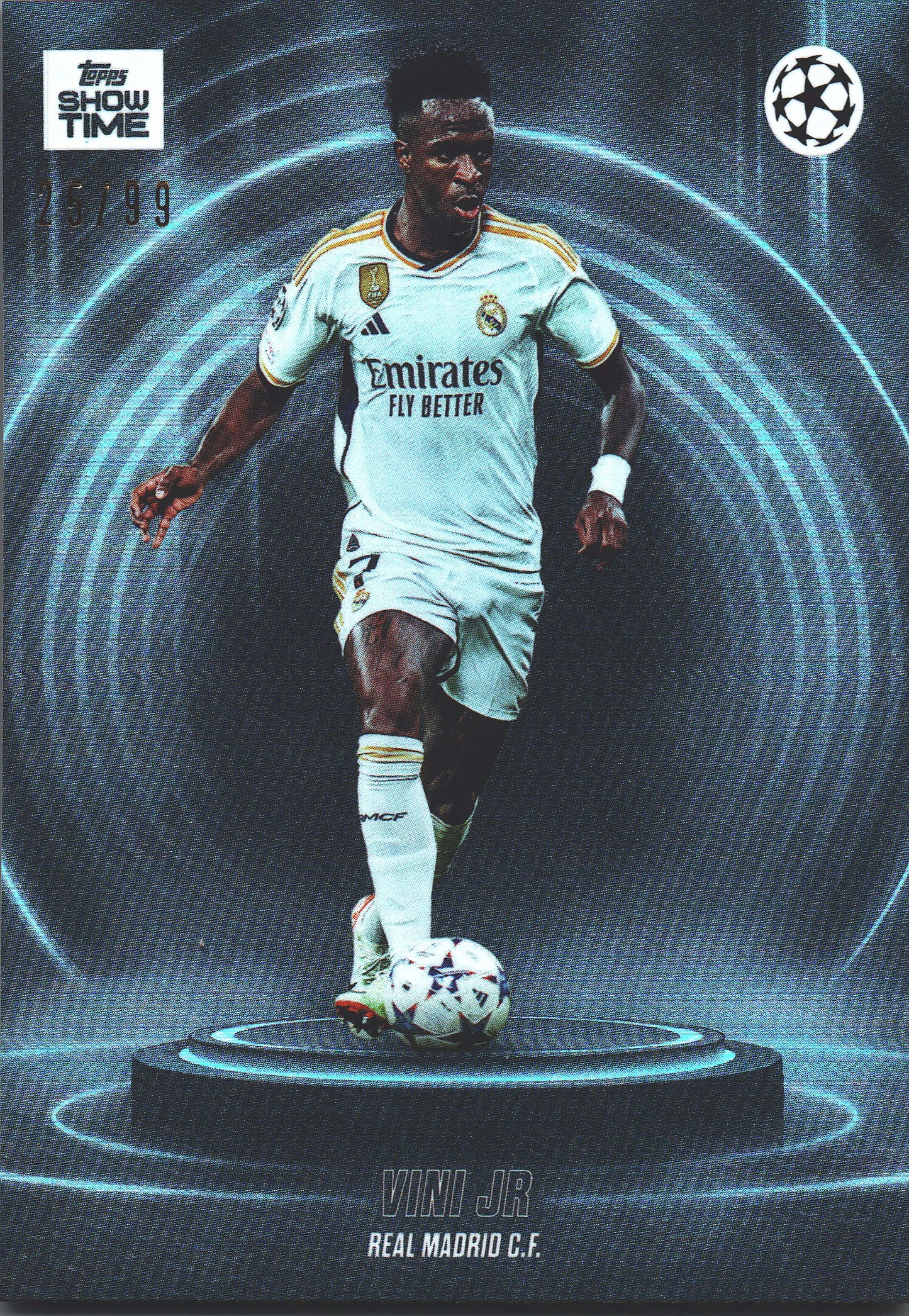 2023 Topps Showtime Vini Jr Black /99 Real Madrid