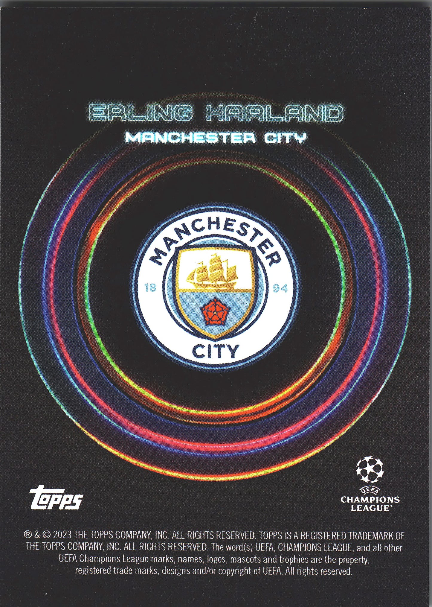 2022 Topps Showtime Erling Haaland Manchester City