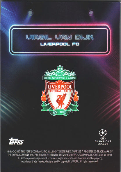 2022 Topps Showtime Virgil van Dijk Liverpool FC
