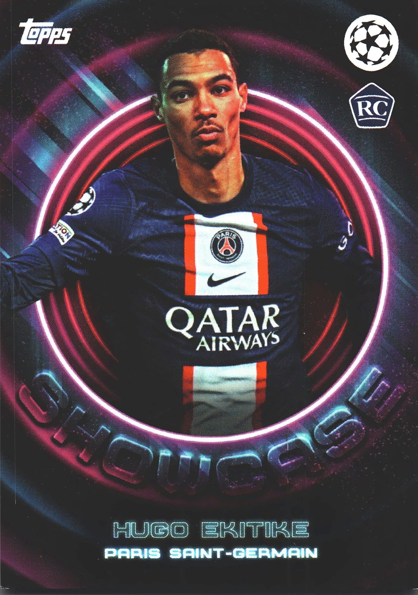 2022 Topps Showtime Hugo Ekitike RC Paris Saint Germain