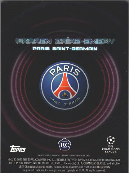 2022 Topps Showtime Warren Zaire-Emery RC Paris Saint Germain