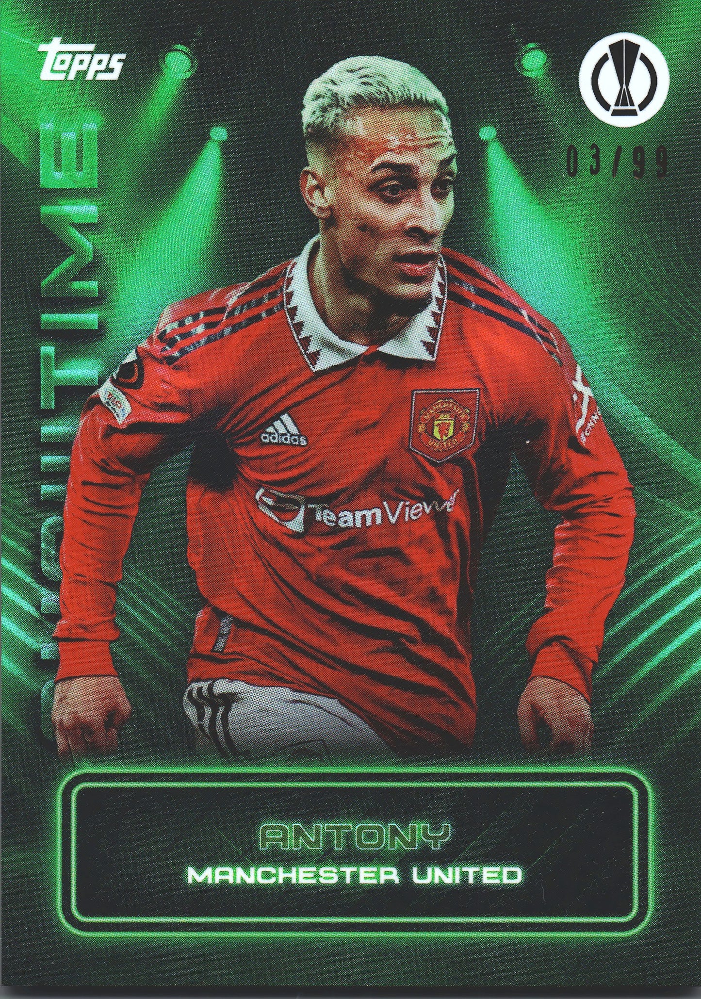 2022 Topps Showtime Antony Green /99 Manchester United