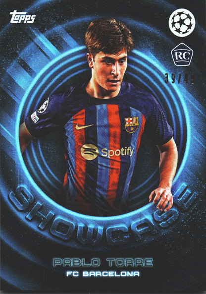 2022 Topps Showtime Pablo Torre RC Blue /49 FC Barcelone
