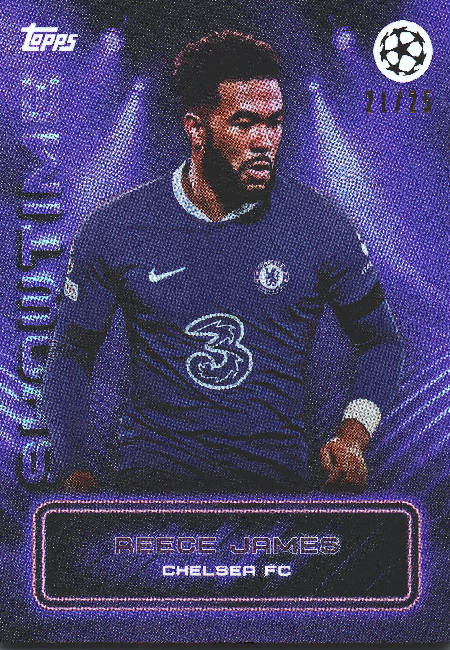 2022 Topps Showtime Reece James Purple /25 Chelsea
