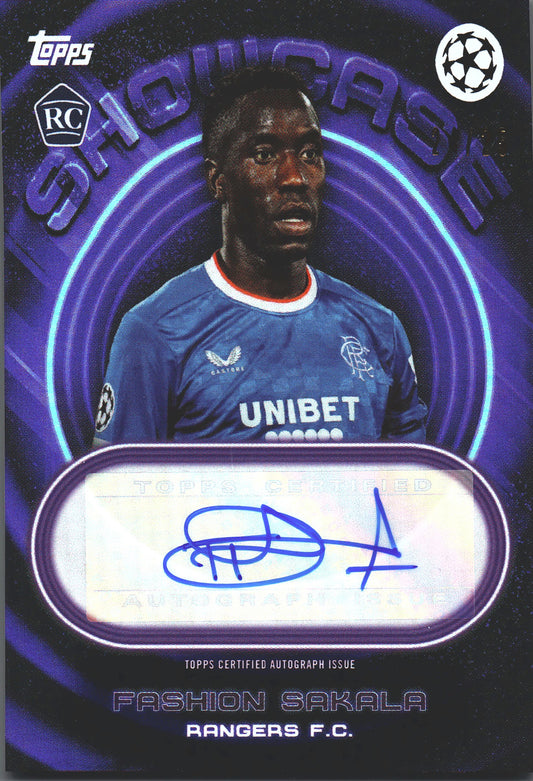 2022 Topps Showtime Fashion Sakala Autograph RC Purple /25 Rangers