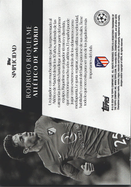 2023 Topps Simplicidad UCC Rodrigo Riquelme Atletico Madrid