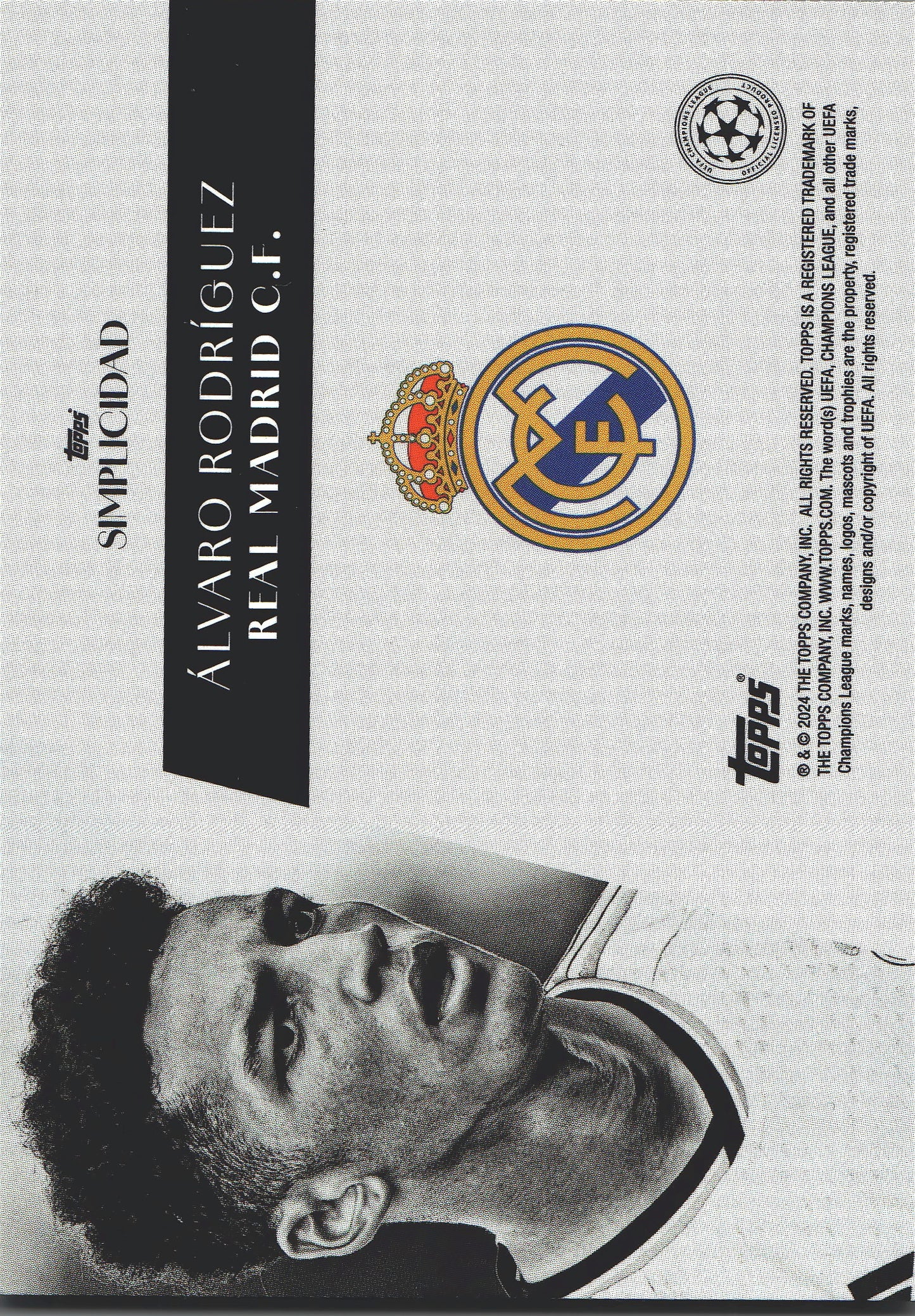 2023 Topps Simplicidad UCC Alvaro Rodriguez Real Madrid