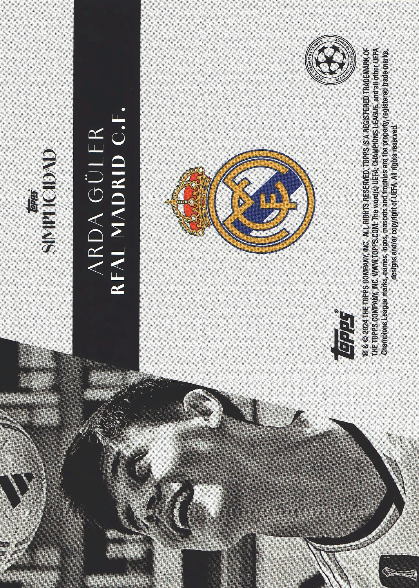 2023 Topps Simplicidad UCC Arda Guler Real Madrid