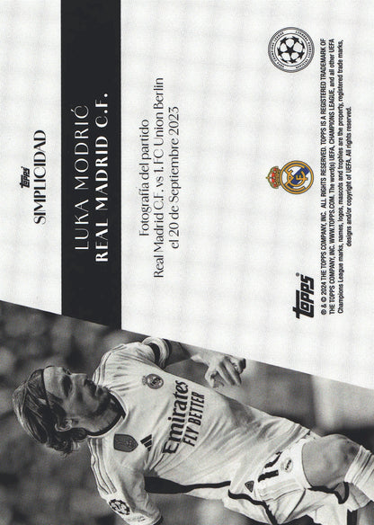 2023 Topps Simplicidad UCC Luka Modric Real Madrid