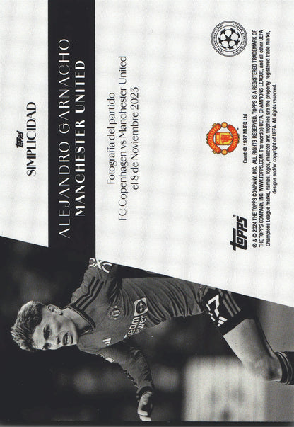 2023 Topps Simplicidad UCC Alejandro Garnacho Manchester United
