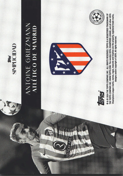 2023 Topps Simplicidad UCC Antoine Griezmann Atletico Madrid