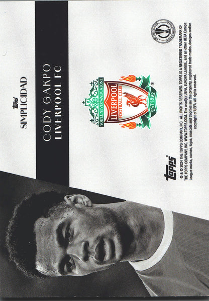 2023 Topps Simplicidad UCC Cody Gakpo Green /49 Liverpool