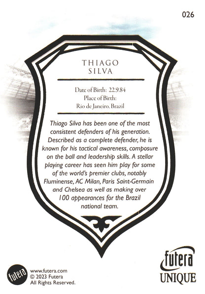2023 Futera Unique Thiago Silva #26 Bresil