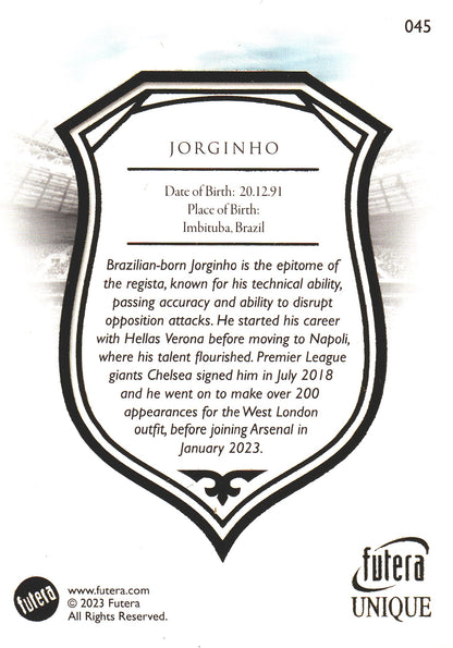 2023 Futera Unique Jorginho #45 Italie