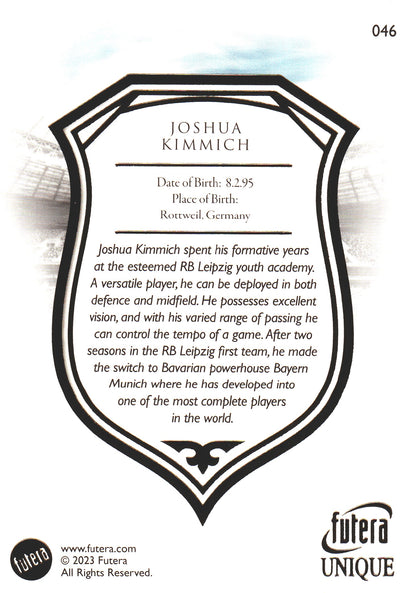 2023 Futera Unique Joshua Kimmich #36 Allemagne