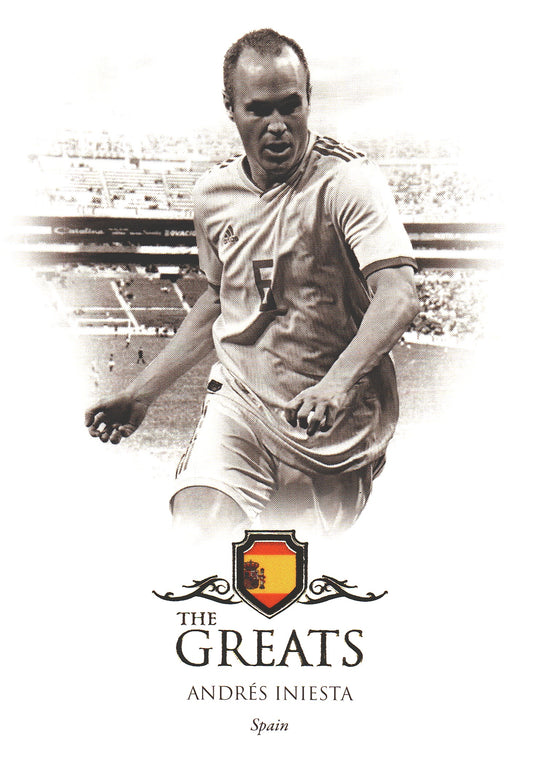 2023 Futera Unique Andres Iniesta The Greats #110 Espagne
