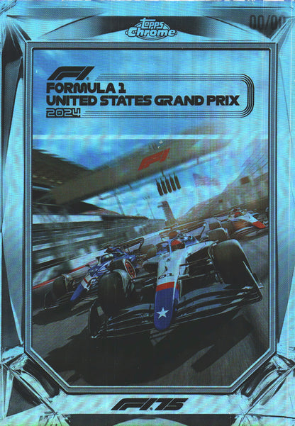 2025 Topps Chrome Formula 1 Diamond Drives Formula 1 United States Grand Prix 2024 #F175-8