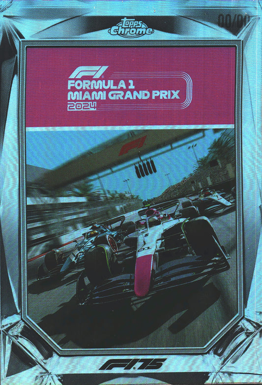 2025 Topps Chrome Formula 1 Diamond Drives Formula 1 Miami Grand Prix 2024 #F175-4