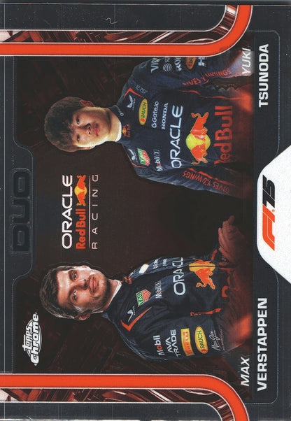 2025 Topps Chrome Formula 1 DUO Max Verstappen / Yuki Tsunoda #164 Red Bull