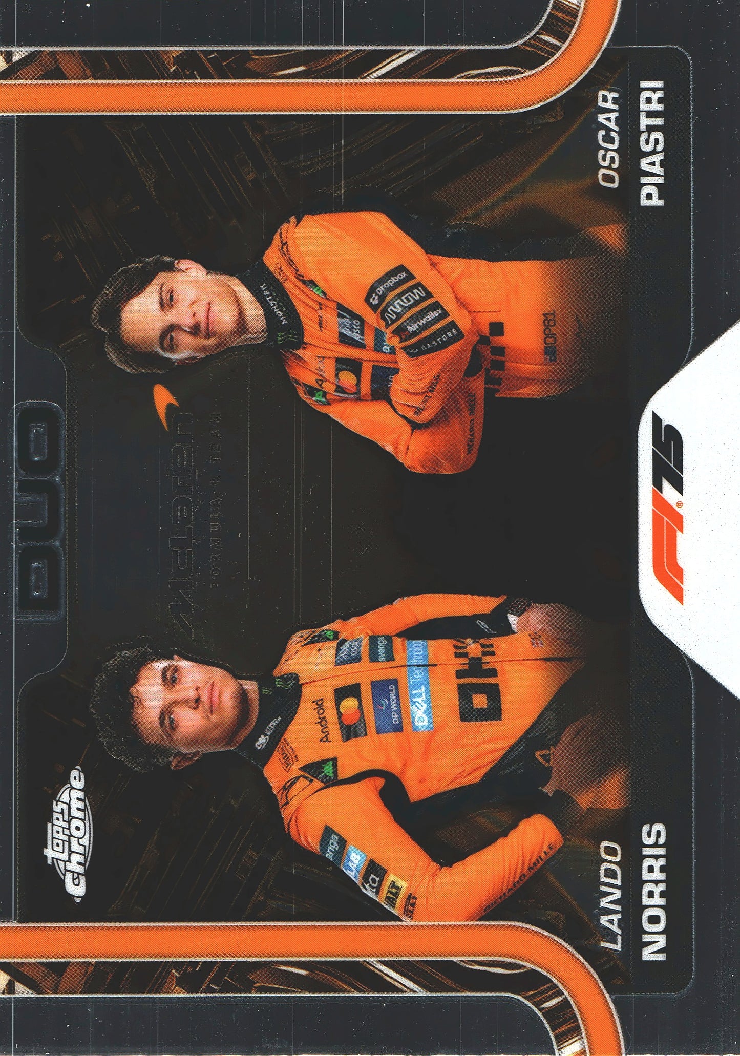 2025 Topps Chrome Formula 1 DUO Lando Norris / Oscar Piastri #166 McLaren